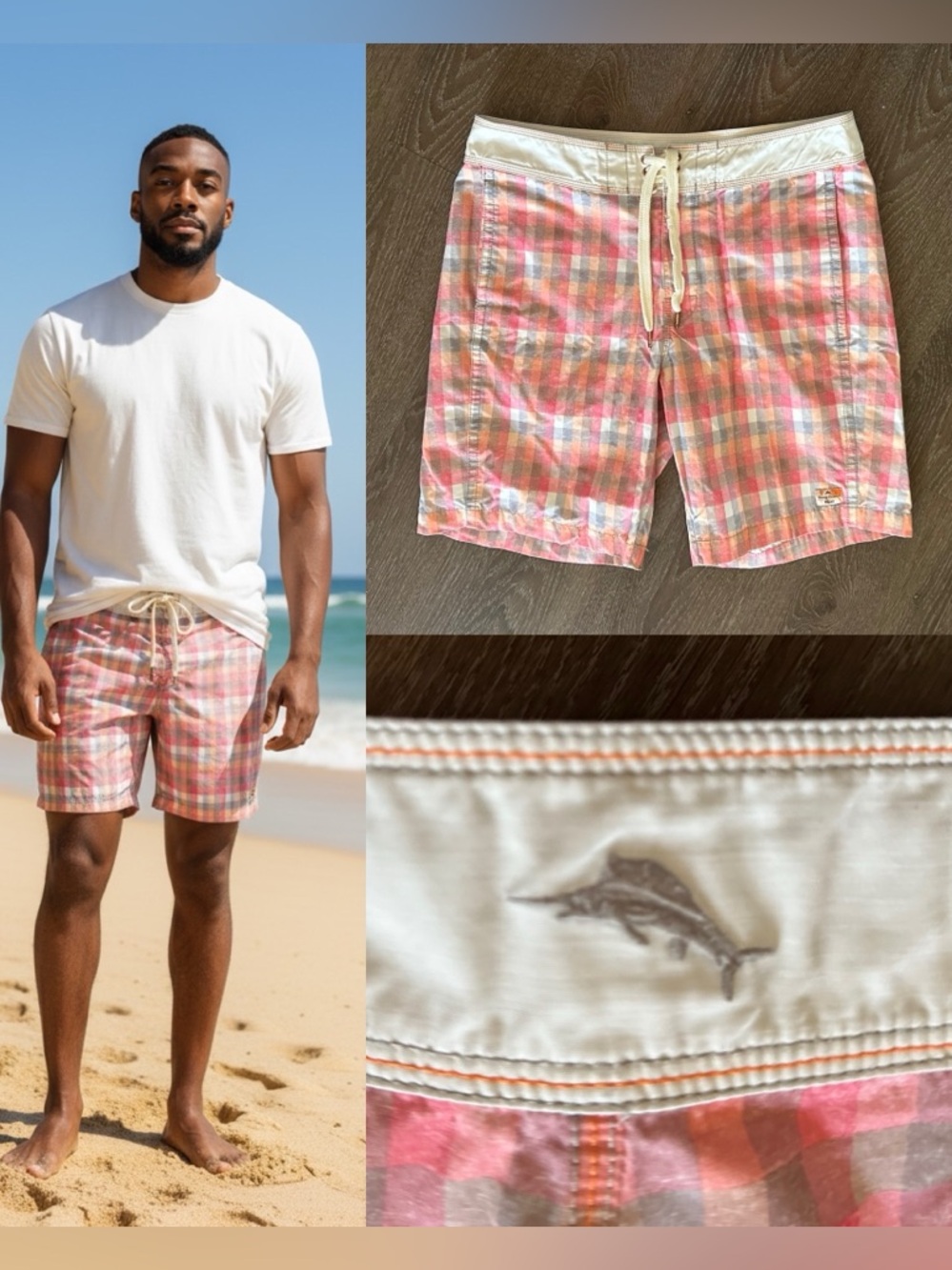 Tommy Bahama Relax Men's Swim
Trunks Mesh Lined Pockets
Boardshorts Size 34